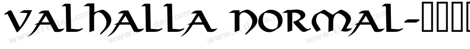 Valhalla Normal字体转换